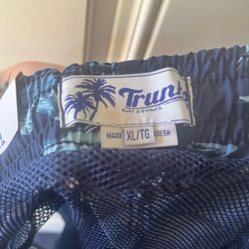Trunks mens swim trunks NWT size xl blue/navy - Picture 4 of 6